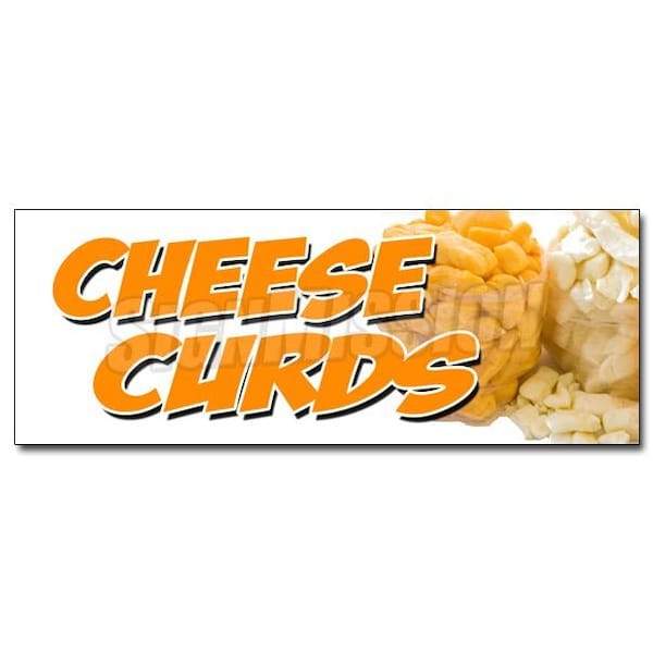 CHEESE CURDS DECAL sticker wisconsin poutine fried squeaky southern fresh, D-36 Cheese Curds
